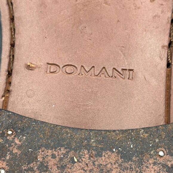 Domani Men’s Loafer Size 9 9M Leather Slip On Brown 18-1001 - Picture 12 of 14